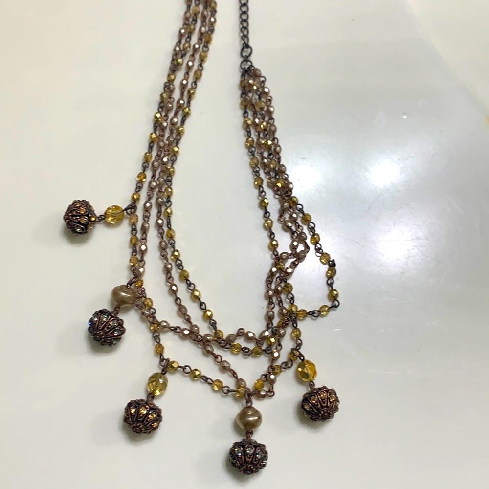 Seasonal Whispers multi strand necklace